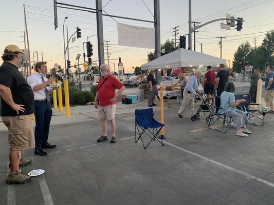 Customers waiting for their order from juan50tacos