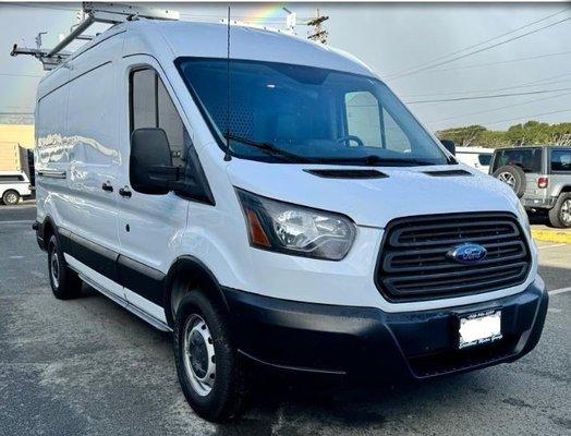 2018 Ford Transit cargo van, very clean.