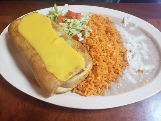 Chorizo chimichanga