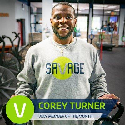 Congratulations to our July 2019 Member of the Month, Corey Turner!