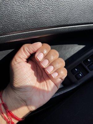 The perfect French manicure and neutral colors.