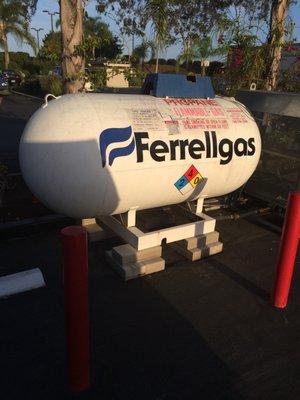 Propane fill ups here too.