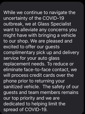 Covid-19 update