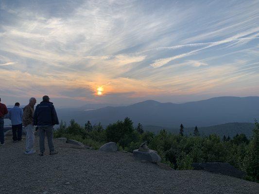 This sunset was still beautiful in spite of the clouds and smoke from the Canadian fires.