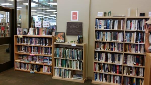 Used bookstore inside library