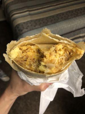 The breakfast burrito