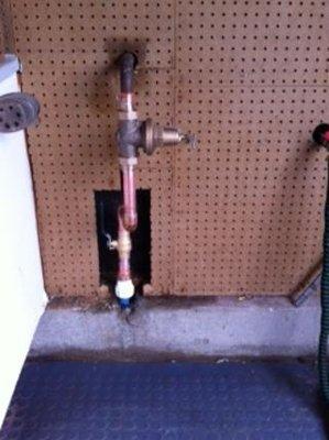 AFTER - New Water Main Valve Shut Off and Pressure Regulator