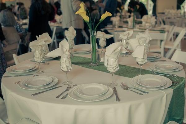 Carousel linens at Highland Park Community House