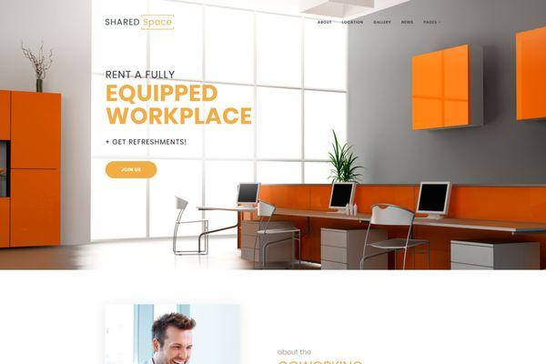 Coworking space business website design