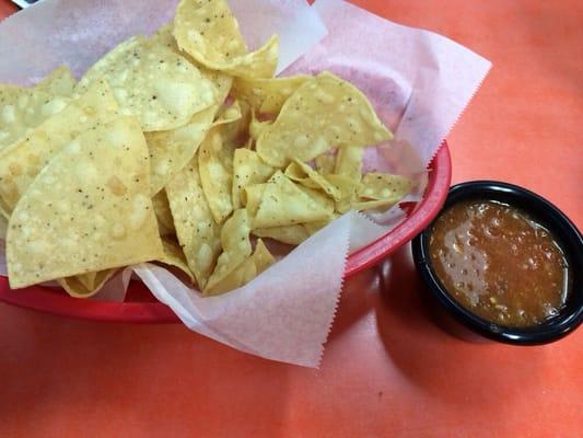 Chips and salsa.