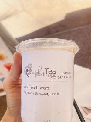 My to-go milk tea