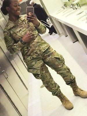 My future business partner...my daughter/soldier...soon as basic training over