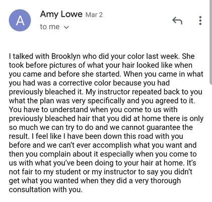 Amy Response 2