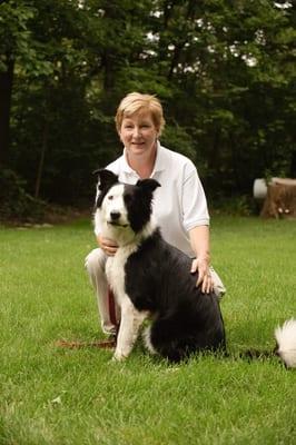 Sue & Cooper  our "bed bug scent detection" dog