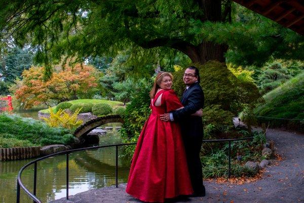 Our enchanting wedding in the Japanese Hill-and-Pond Garden at the Brooklyn Botanic Garden.