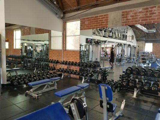 Dumbbells and adjustable benches