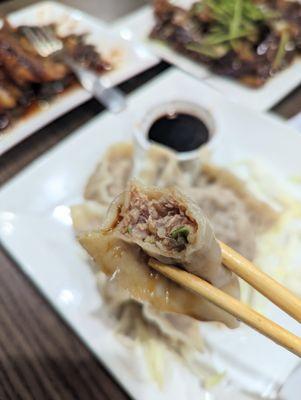 Inside the pork dumpling