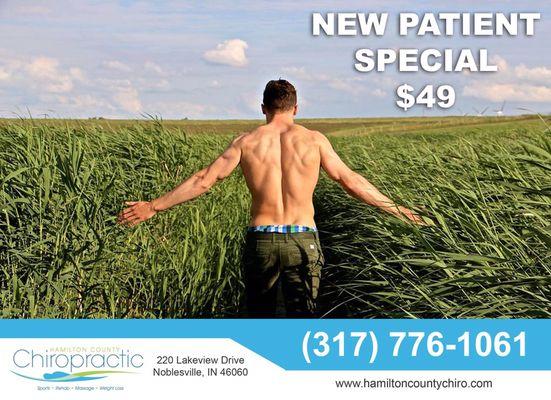 New patient special for a limited time.  Some restrictions apply.