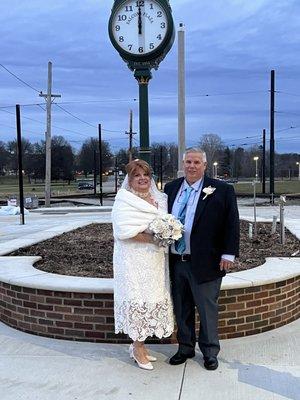 Makeup, nails and hair by Tuscan Sun.   Wedding Venue, the Trolley Museum.