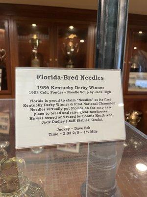 First Kentucky Derby winner in 1956 was "Needles"