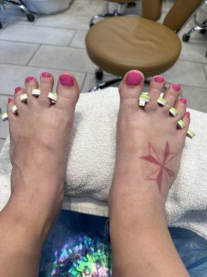 pink toes