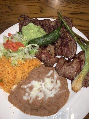 Carne asada plate