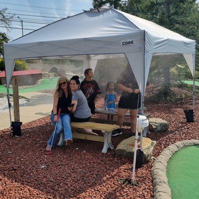 Too hot for mini golf, think again? Not at SportsVille, we got you covered!