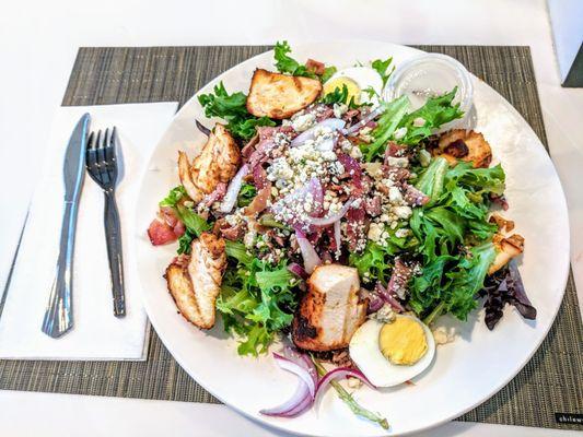 Cobb Salad + Chicken. Very good and very overpriced