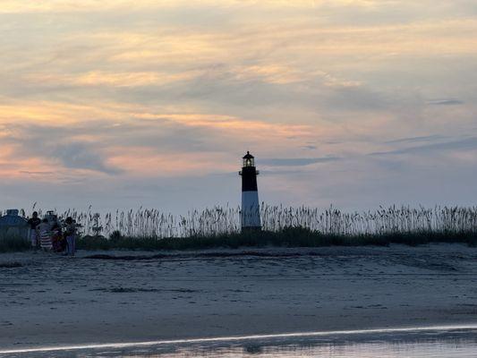 Sunset with lighthouse