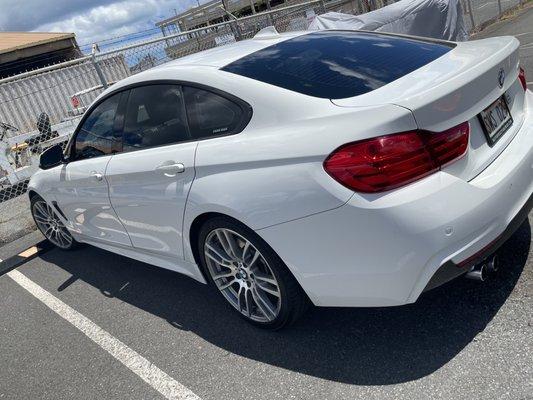 BMW car washed