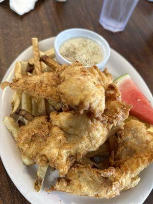 Best chicken strips I've ever had. Hand breaded and thin sliced