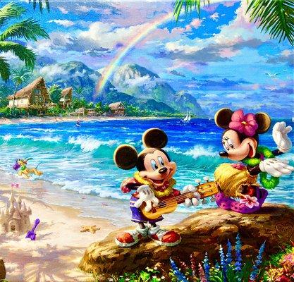 Thomas Kinkade art featuring Disney