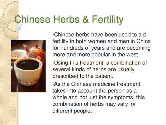 Chinese Herb for Infertility