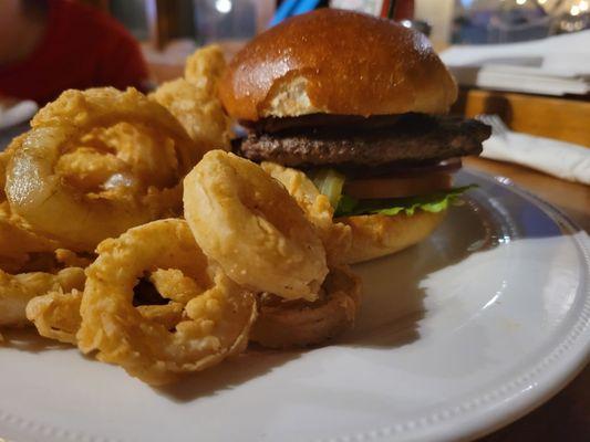 Peanut butter bacon burger