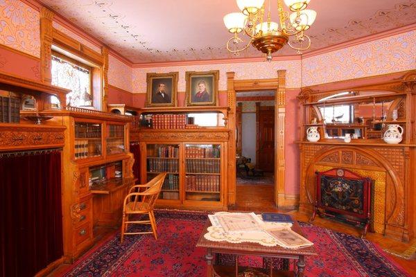 The Hackley House Library.