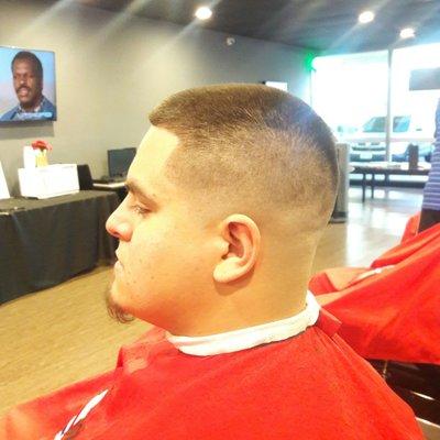 Mid-Fade on him: FADEZ TAPERZ STYLEZ DESIGNZ