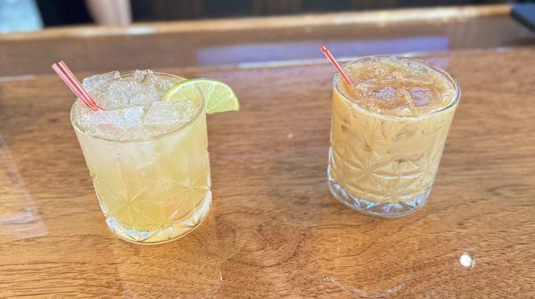 Honey Almond Ginger Highball $12 & White Russian $12