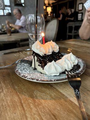 Birthday dessert