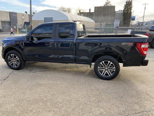 2022 Ford F150 15% window tint