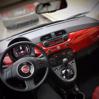 Inside the FIAT 500c Lounge Edition from Santa Monica FIAT.