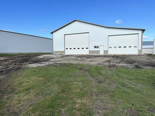 Very big doors on a farm in Iowa