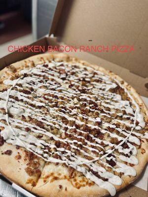 Chicken Bacon Ranch Pizza