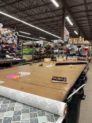 Plenty of space to cut your fabrics