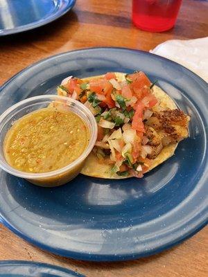 Grilled fish taco