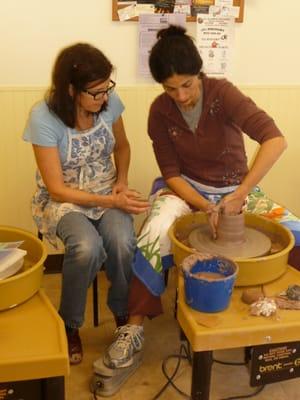 Our teachers are potters who love working with clay.