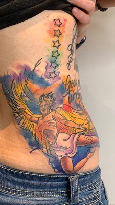 Watercolor Icarus by Karly