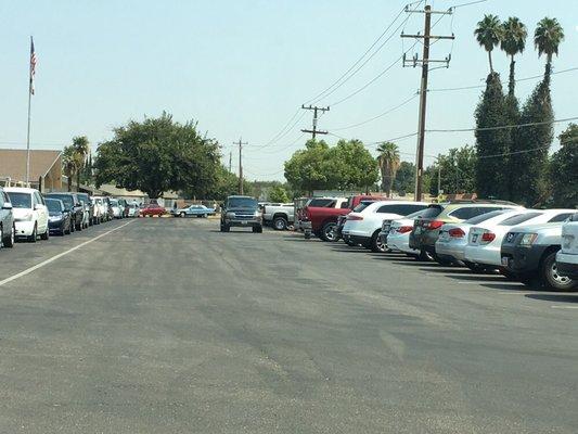 For a disabled person with a child in kindergarten you have to travel all we from this in the campus to the other in in 105° weather