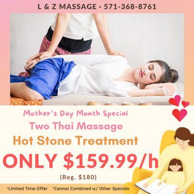 Two Thai Massage ONLY $159.99/h