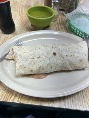 The super burrito! Bring an appetite you will need it.