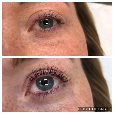 Lash lift and tint